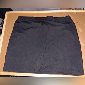 Black Pencil Mini Skort for Casual Wear and working out